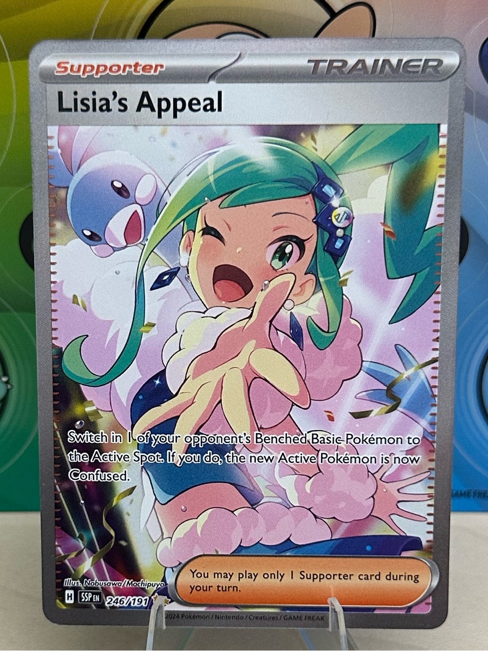 Pokémon TCG Lisia's Appeal - 246/191 - SV08: Surging Sparks (SSP) Mint/NM